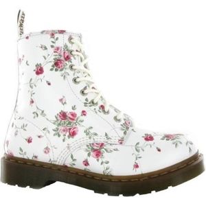 Dr. Martens AirWair White Floral Boots